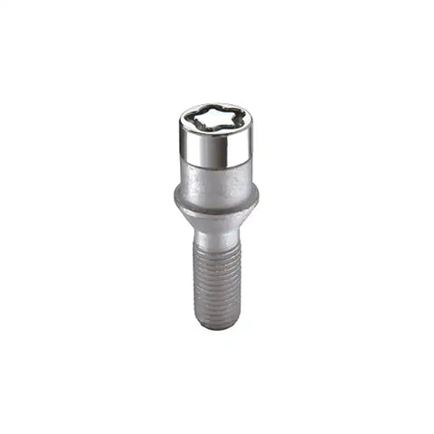 McGard Wheel Lock Bolt Set - 4pk. (Tuner / Cone Seat) M12X1.5 17mm Hex 22.4mm Shank L. Chrome