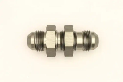 DeatschWerks 8AN Male Flare To 8AN Male Flare Bulkhead Adapter (Incl. Nut)