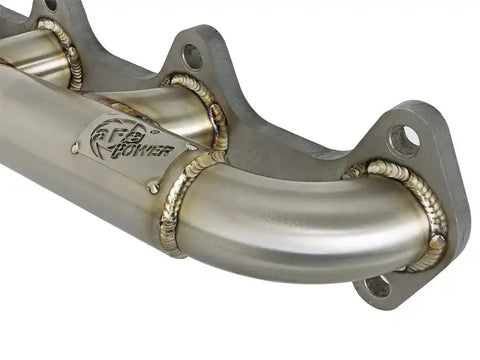 aFe 48-32019 Twisted Steel Header Turbo Manifold (T4) 98.5-02 Dodge Diesel Trucks L6 5.9L (td)