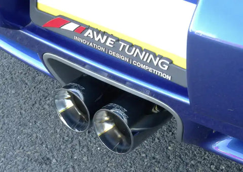 AWE Tuning Optional Porsche 987 Cayman/S Boxster/S Muffler Tip Set - Diamond Black