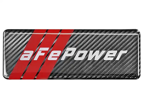 aFe 40-10207 POWER Motorsports Logo Urocal Carbon Fiber 1.86in x 5.12in