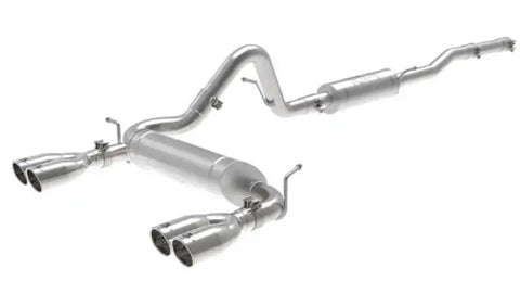 aFe 49-38087-P Vulcan Series 2.5in 304SS Cat-Back Exhaust 07-18 Jeep Wrangler (JK) V6-3.6/3.8L w/ Polished Tips