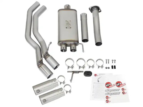 aFe 49-43081-P Rebel Exhausts 3in SS Cat-Back 15-16 Ford F-150 EcoBoost V6 2.7/3.5L V8 5.0L w/ Polished Tips