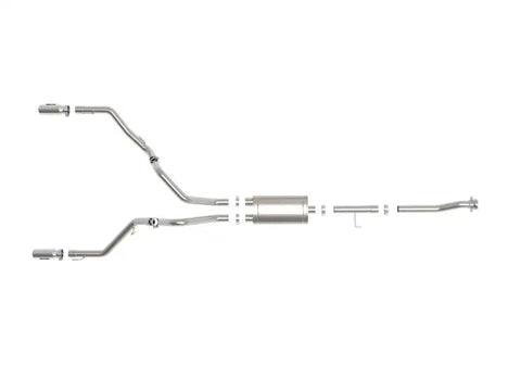 aFe 49-33127-P Vulcan 3in 304 SS Cat-Back Exhaust 2021 Ford F-150 V6 2.7L/3.5L (tt)/V8 5.0L w/ Polished Tips