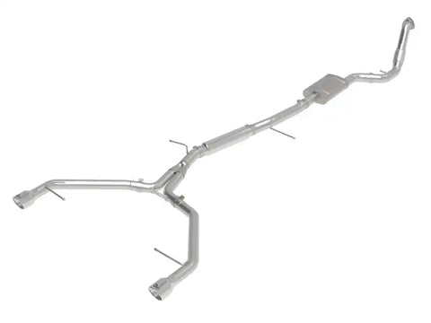 aFe 49-36420-P 17-19 Audi A4 (B9) MACH Force-Xp 3in to 2.5in 304 SS Cat-Back Exhaust System-Dual Polished Tips