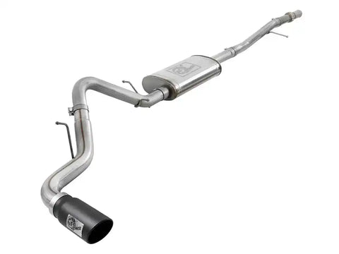 aFe 49-44107-B Apollo GT Series 2019 GM Silverado/Sierra 1500 4.3L/5.3L 409 SS CatBack Exhaust System w/Blk Tip