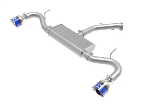 aFe 49-47016-L Takeda 2.5in 409 SS Axle-Back Exhaust System Blue Flame 18-20 Hyundai Elantra GT L4-1.6L(t)