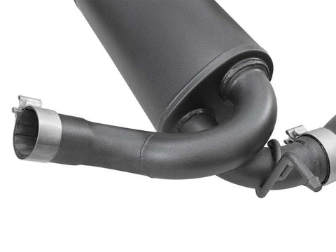 aFe 49-48061-B Rebel Series 2.5in 409 SS Axle-Back Exhaust w/ Black Tips 2007+ Jeep Wrangler (JK) V6 3.6L/3.8L