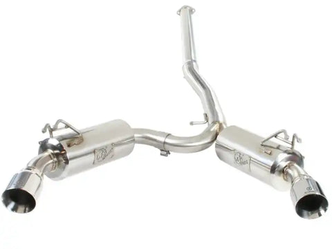 aFe 49-36701 Takeda Exhaust 304SS Dual Cat-Back w/ Polished Tips 08-13 Mitsubishi Lancer Evo X L4 2.0L Turbo