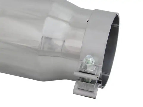 aFe 49T40501-P15 Diesel Exhaust Tip Bolt On Polished 4in Inlex x 5in Outlet 15in