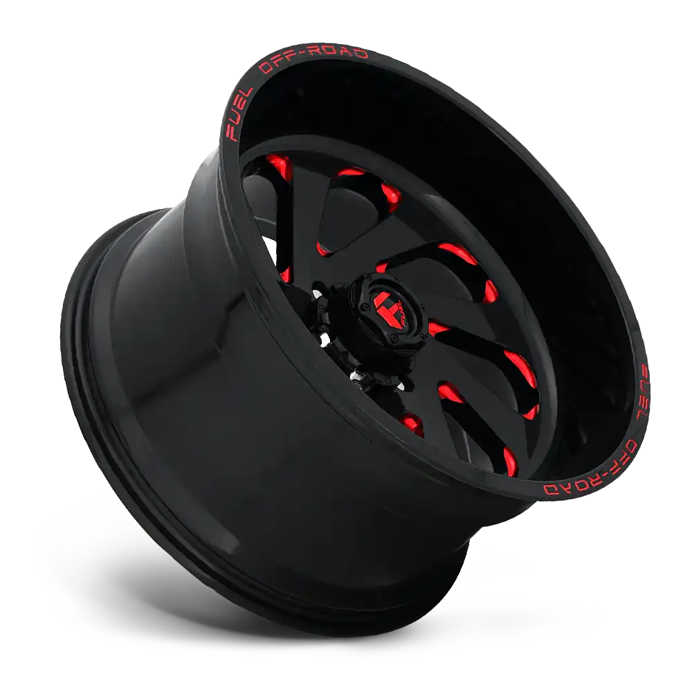 FUEL BOLT ON CAP FOR 6X135 GL-BLK/RED