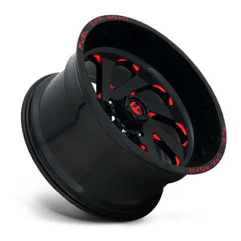 FUEL BOLT ON CAP FOR 6X135 GL-BLK/RED