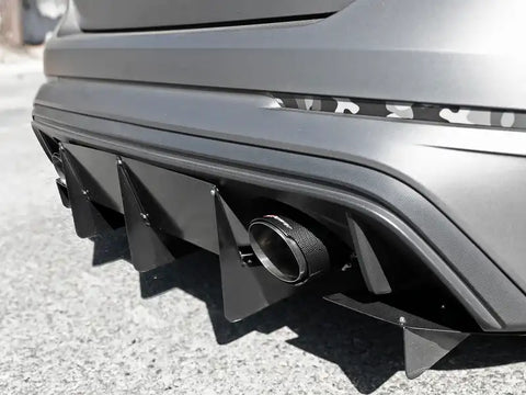 aFe 49-33103-C Takeda 3in 304 SS Cat-Back Exhaust System w/ Carbon Fiber Tips 16-18 Ford Focus RS I4-2.3L (t)