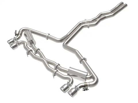 aFe 49-36448-P 20-22 Audi RS6 Avant V8 4L(tt) MACH Force-Xp 3in to 2.5in 304 SS Cat-Back Exhaust w/Polished Tip