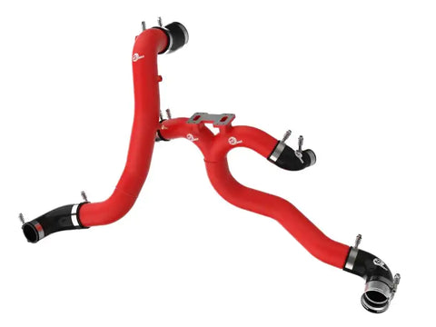aFe 46-20504-R 18-21 Kia Singer V6-3.3L BladeRunner Alum Hot/Cold Charge Pipe Kit Red