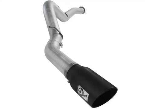 aFe 49-04040-B Atlas Exhaust 5in DPF-Back Al Steel 07.5-10 GM Diesel Trucks V8-6.6L (td) LMM (Blk Tip)
