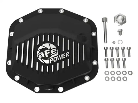 aFe 46-71281B POWER 21-22 Ram1500 TRX Hemi V8 6.2L PRO Series Rear Diff Cover Black w/Machined Fins & Gear Oil