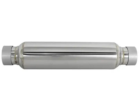 aFe 49M10002 MACH Force-Xp 304 Stainless Steel Resonator 2.5in Inlet/Outlet x 4in Dia 15in Body 19in L