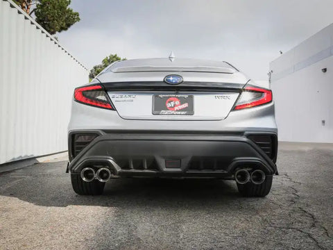 aFe 49-36809-P POWER Takeda 3in to 2-1/2in 304 SS Cat-Back Exhaust w/ Polished Tips 22-23 Subaru WRX H4-2.4L(t)