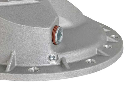 aFe 46-70360 Power Rear Differential Cover Raw w/Machined Fins Street Ser. 16-17 Nissan Titan XD (AAM 9.5-14)