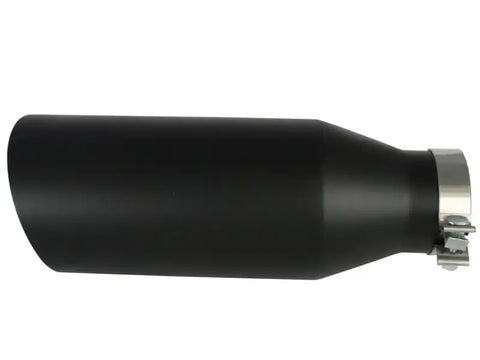 aFe 49-92023-B MACHForce XP Exhausts Tips SS-304 EXH Tip 4In x 7Out 18L Bolt-On (blk)