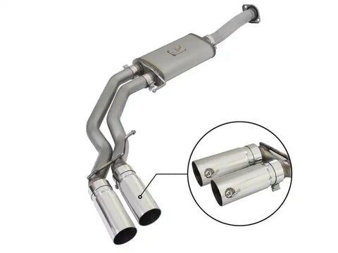 aFe 49-43081-P Rebel Exhausts 3in SS Cat-Back 15-16 Ford F-150 EcoBoost V6 2.7/3.5L V8 5.0L w/ Polished Tips