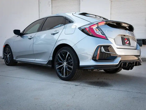 aFe 49-36624-B Takeda 3in 304 SS Cat-Back Exhaust System w/Black Tips 17-20 Honda Civic Sport L4-1.5L (t)