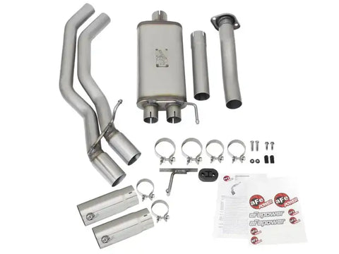 aFe 49-43081-P Rebel Exhausts 3in SS Cat-Back 15-16 Ford F-150 EcoBoost V6 2.7/3.5L V8 5.0L w/ Polished Tips