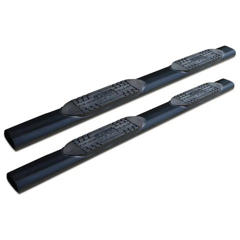 Raptor Series 1202-0173MB - 6 In Oval Steps Black E-Coated Alloy Steel 09-18 Dodge Ram 1500 19-23 Classic Quad/Extended Cab