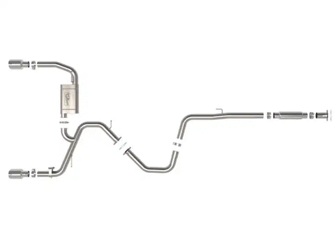 aFe 49-37028-P POWER Takeda 22-23 Hyundai Elantra L4-2.0L (t) 3in 304 SS Cat-Back Exhaust w/ Polished Tips