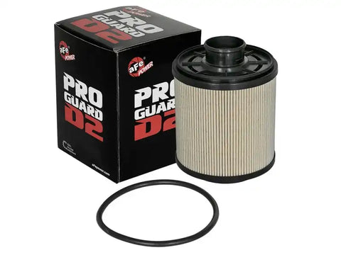 aFe 44-FF014E-MB Pro GUARD D2 Fuel Filter 11-17 Ford Diesel Trucks V8 6.7L (td) (4 Pack)