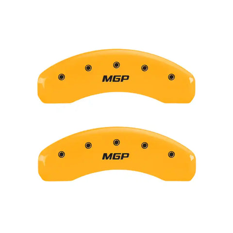 MGP 4 Caliper Covers Engraved Front & Rear MGP Black finish silver ch