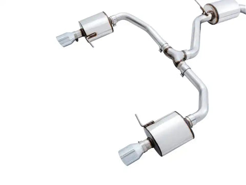 AWE Tuning 18-19 Volkswagen Jetta GLI Mk7 Touring Exhaust - Chrome Silver Tips (Fits High-Flow DP)