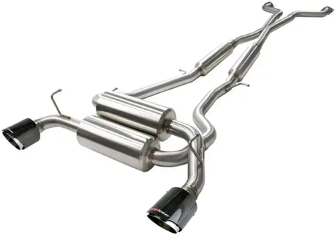 aFe 49-36103-C Takeda 2-1/2in 304SS Cat-Back Exhaust Infiniti G37 08-13/Q60 14-15 V6-3.7 w/ Carbon Fiber Tips