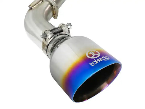 aFe 49-36133NM-L POWER Takeda 2.5in 304 SS Axle-Back Exhaust w/ Blue Flame Tips 17-19 Infiniti Q60 V6-3.0L (tt)