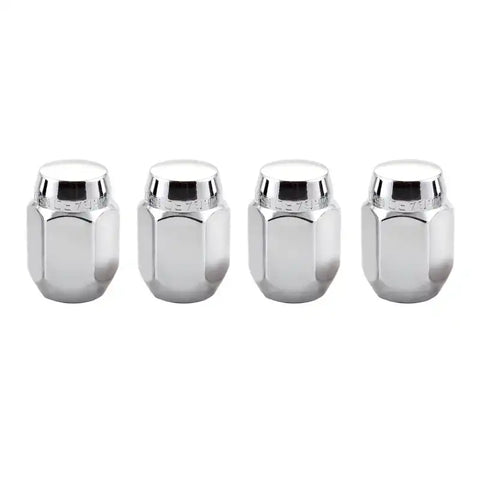 McGard Hex Lug Nut (Cone Seat) M12X1.25 / 13/16 1.28in. Length (4-Pack) - Chrome