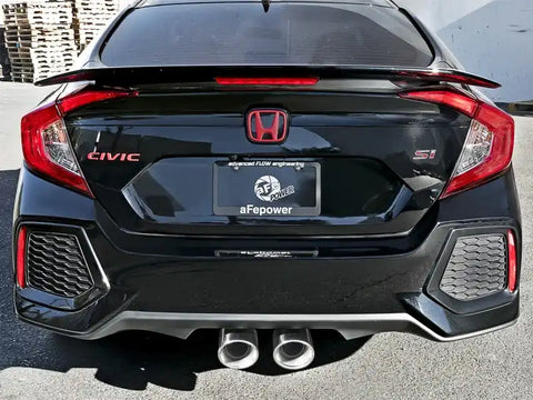 aFe 49-36618-P Takeda 3in 304 SS Cat-Back Exhaust System w/ Polished Tips 2017 Honda Civic Si I4 1.5L (t)