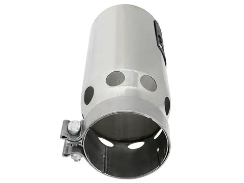 aFe 49T40501-P122 SATURN 4S 4in SS Intercooled Exhaust Tip - Polished In x 5in Out 12in L Bolt-On