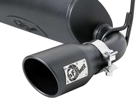 aFe 49-48076-B Rebel Series 2.5in 409 SS Cat-Back Exhaust w/ Black Tips 18-19 Jeep Wrangler (JL) V6 3.6L