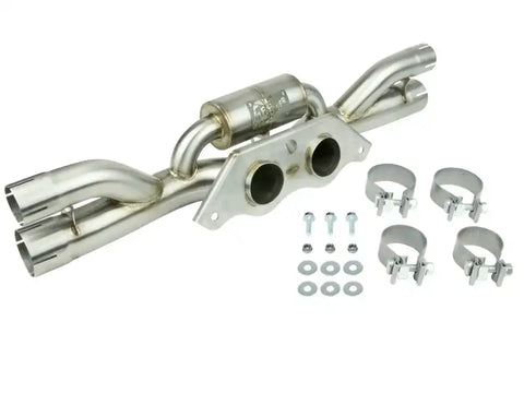 aFe 49C36434 Power MACHForce XP 304 Stainless Secondary Muffler Delete Pipe 14-19 Porsche 911 GT3 3.8L/4.0L