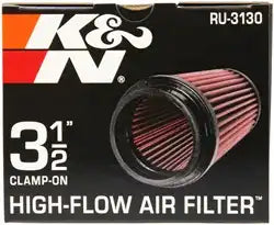 K&N RU-3130 Universal Clamp-On Air Filter