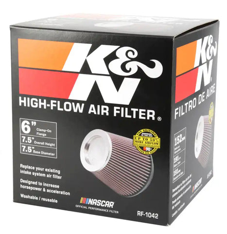 K&N RF-1042 Universal Clamp-On Air Filter