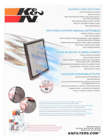 K&N VF4001 Cabin Air Filter