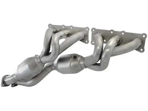 aFe 48-36307-1 08-13 BMW 128i (E82/88) L6 3.0L Twisted Steel 304 Stainless Long Tube Header w/ Cat