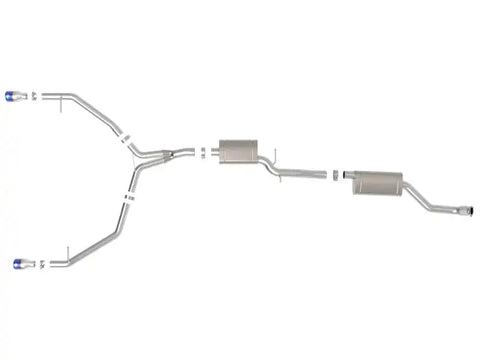 aFe 49-36438-L MACH Force-Xp 13-16 Audi Allroad L4 SS Cat-Back Exhaust w/ Blue Flame Tips