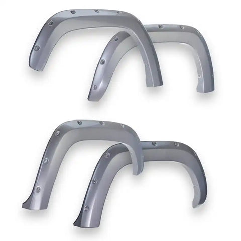 EGR 15+ GMC Sierra HD Bolt-On Look Color Match Fender Flares - Set FF Switchblade Silver