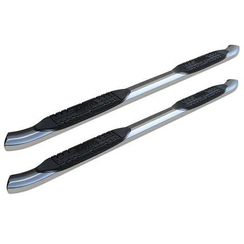 Raptor Series 1503-0044 - 4 In OE Style Curved Oval Steps Polished Stainless Steel 04-14 Ford F-150 10-14 SuperCab