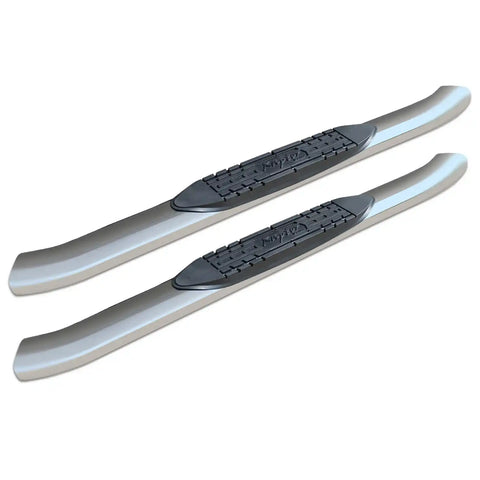 Raptor Series 1501-0097M - 4 In OE Style Curved Oval Steps Polished Stainless Steel 99-13 Chevy Silverado/GMC Sierra 1500 99-19 Silverado/Sierra 2500/3500 HD Regular Cab