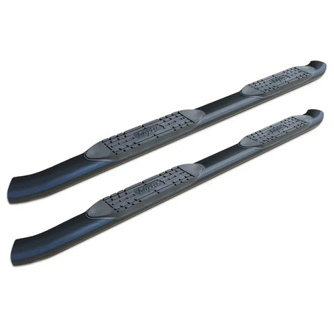 Raptor Series 1601-0021B - 5 In OE Style Curved Oval Steps Black E-Coated Alloy Steel 00-13 Chevy Silverado/GMC Sierra 1500 00-19 Silverado/Sierra 2500/3500 HD Crew Cab