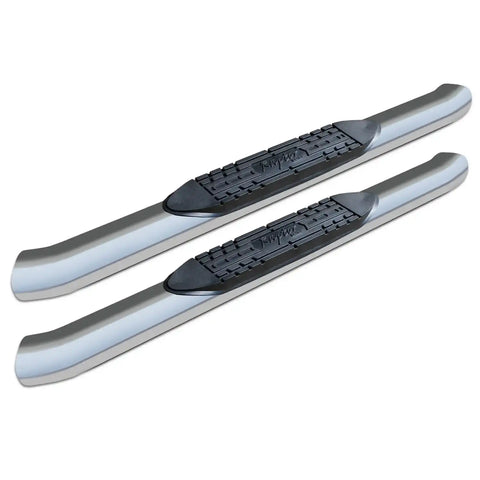 Raptor Series 1601-0087 - 5 In OE Style Curved Oval Steps Polished Stainless Steel 99-13 Chevy Silverado/GMC Sierra 1500 99-19 Silverado/Sierra 2500/3500 HD Regular Cab